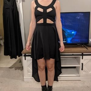 Black Cut Out Detail Dress - Says Medium but wears perfectly as a Small.